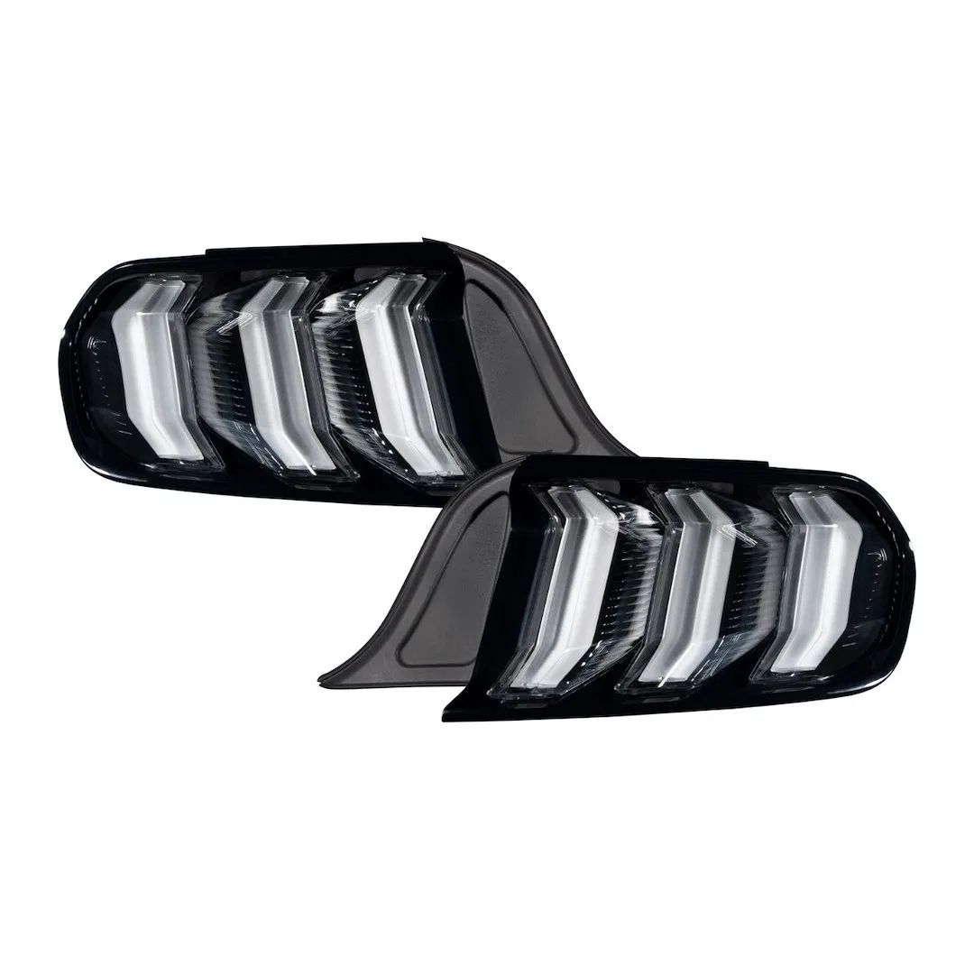 FL0007 – DIODE DYNAMC Tail Light Assembly, LED Smoked Polycarbonate Lens Black Housing Red Bulb Set Of 2